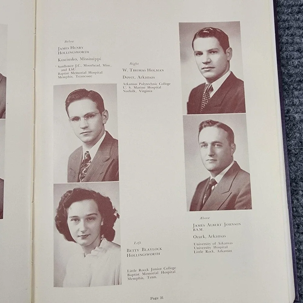 1950 University of Arkansas School of Medicine Caduceus Yearbook Annual UAMS